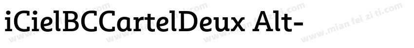 iCielBCCartelDeux Alt字体转换